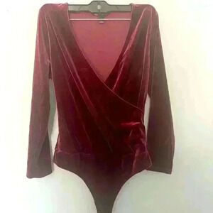Banana Republic Res Velvet Body Suit Size S